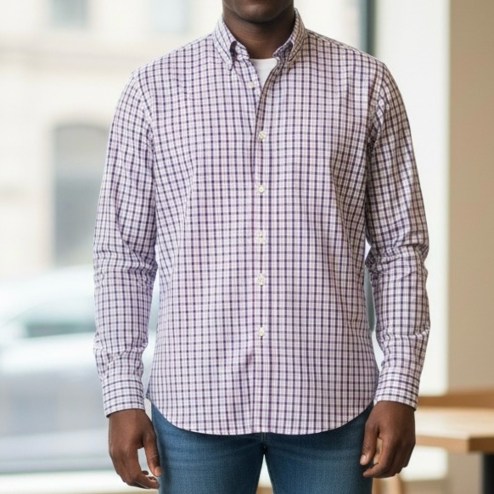 LAUREN BY RALPH LAUREN Classic Fit Checkered Shirt - 16 32/33